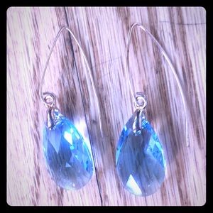 Blue stone earrings